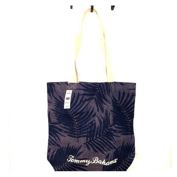 tommy bahama canvas beach bag